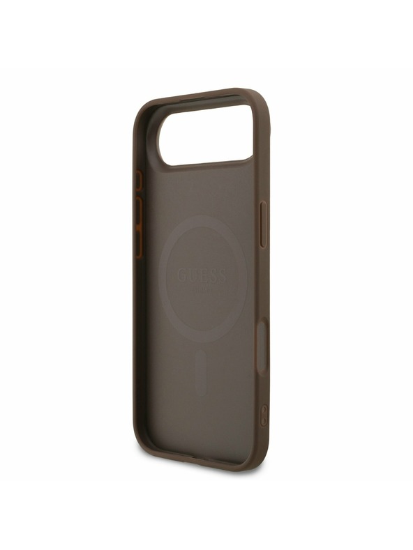 Guess Guess PU Leather 4G Colored Ring MagSafe Zadnji ovoj za iPhone Air Brown