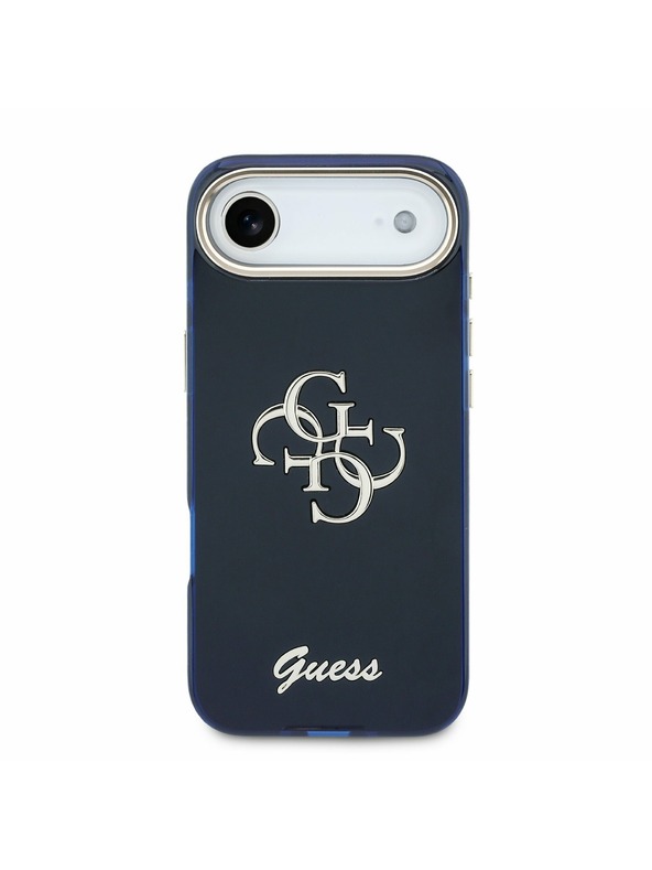 Guess Guess IML 4G Script Metal Logo Zadnji ovoj za iPhone Air Blue