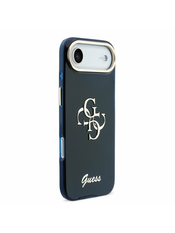Guess Guess IML 4G Script Metal Logo Zadnji ovoj za iPhone Air Blue