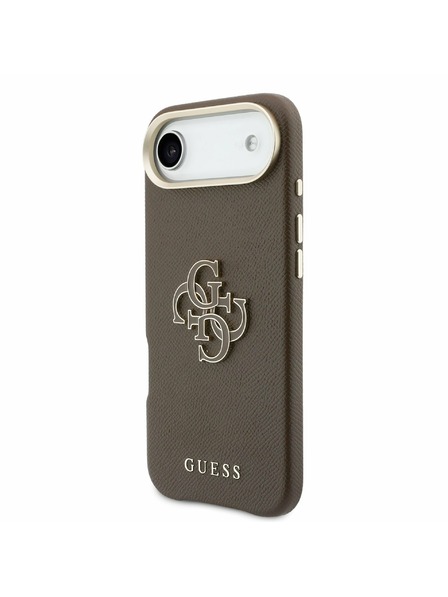 Guess Guess PU Resin Logo Zadnji ovoj za iPhone Air Brown