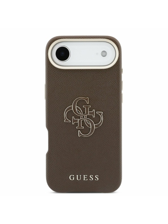 Guess Guess PU Resin Logo Zadnji ovoj za iPhone Air Brown
