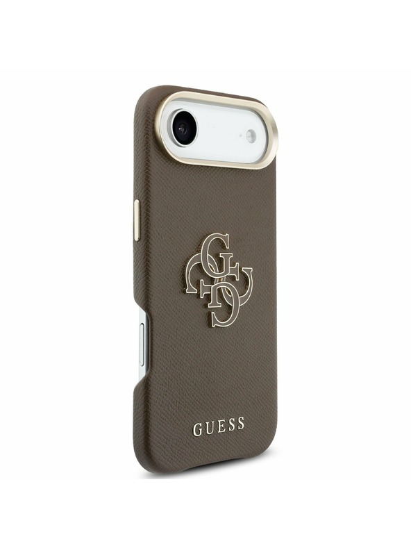 Guess Guess PU Resin Logo Zadnji ovoj za iPhone Air Brown