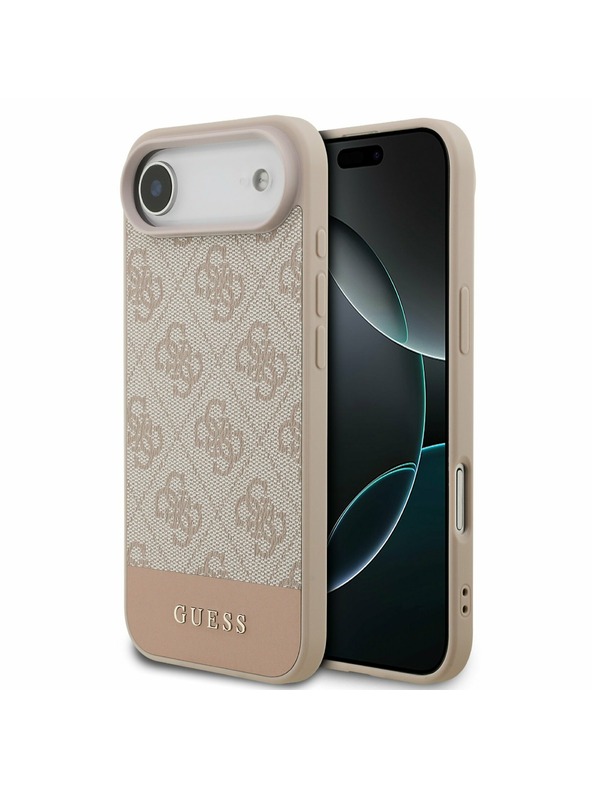 Guess Guess PU 4G Črta Zadnji Ohišje za iPhone Air Roza