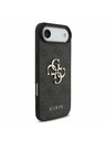 Guess Guess PU 4G Metal Logotip Trak Zadnji Ohišje za iPhone Air Črna