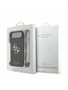 Guess Guess PU 4G Metal Logotip Trak Zadnji Ohišje za iPhone Air Črna