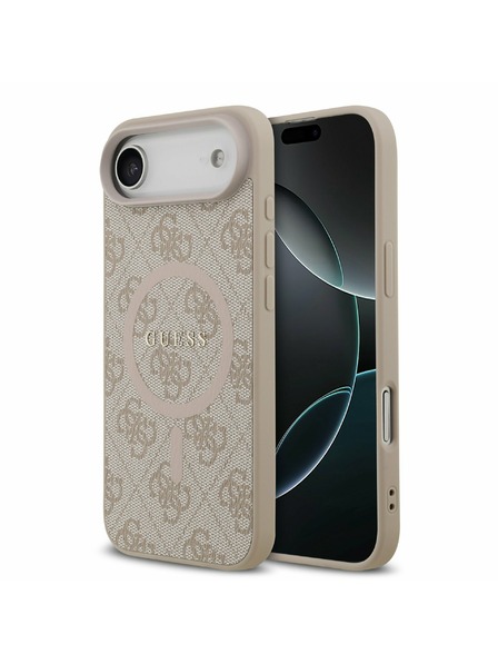 Guess Guess PU Usnjeni 4G Barvni Prstan MagSafe Zadnji Ohišje za iPhone Air Roza