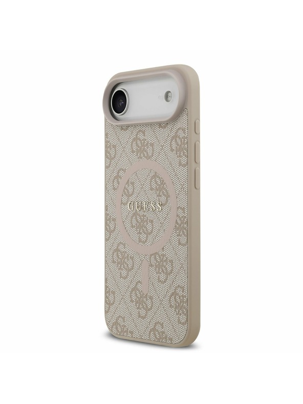 Guess Guess PU Usnjeni 4G Barvni Prstan MagSafe Zadnji Ohišje za iPhone Air Roza