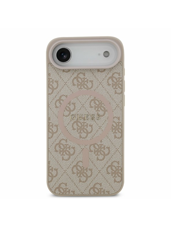 Guess Guess PU Usnjeni 4G Barvni Prstan MagSafe Zadnji Ohišje za iPhone Air Roza