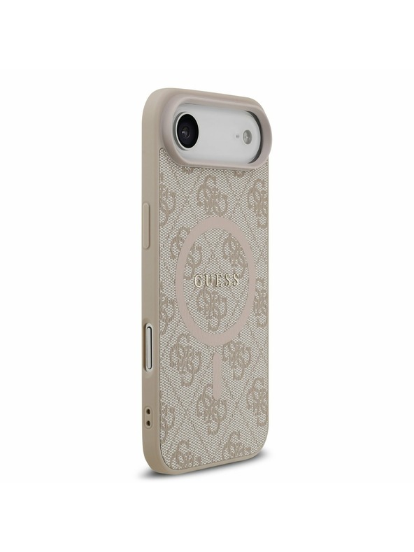 Guess Guess PU Usnjeni 4G Barvni Prstan MagSafe Zadnji Ohišje za iPhone Air Roza