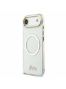 Guess Guess IML Blestečečni Napis Trak MagSafe Zadnji Ohišje za iPhone Air Prozorno