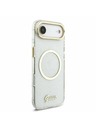 Guess Guess IML Blestečečni Napis Trak MagSafe Zadnji Ohišje za iPhone Air Prozorno