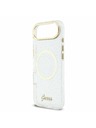 Guess Guess IML Blestečečni Napis Trak MagSafe Zadnji Ohišje za iPhone Air Prozorno