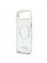 Guess Guess IML Blestečečni Napis Trak MagSafe Zadnji Ohišje za iPhone Air Prozorno