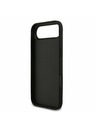 Guess Guess PU Fiksni Blestečečni 4G Metal Logotip Zadnji Ohišje za iPhone Air Črna