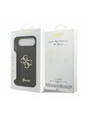 Guess Guess PU Fiksni Blestečečni 4G Metal Logotip Zadnji Ohišje za iPhone Air Črna