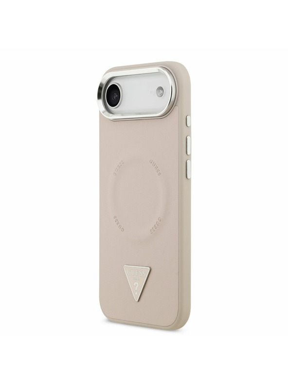 Guess Guess PU Usnjeni Trikotni Logotip MagSafe Zadnji Ohišje za iPhone Air Roza