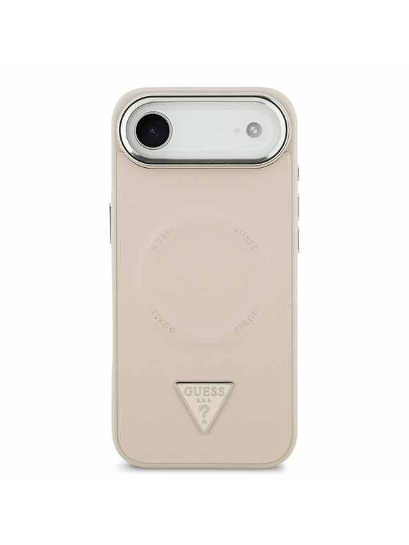 Guess Guess PU Usnjeni Trikotni Logotip MagSafe Zadnji Ohišje za iPhone Air Roza