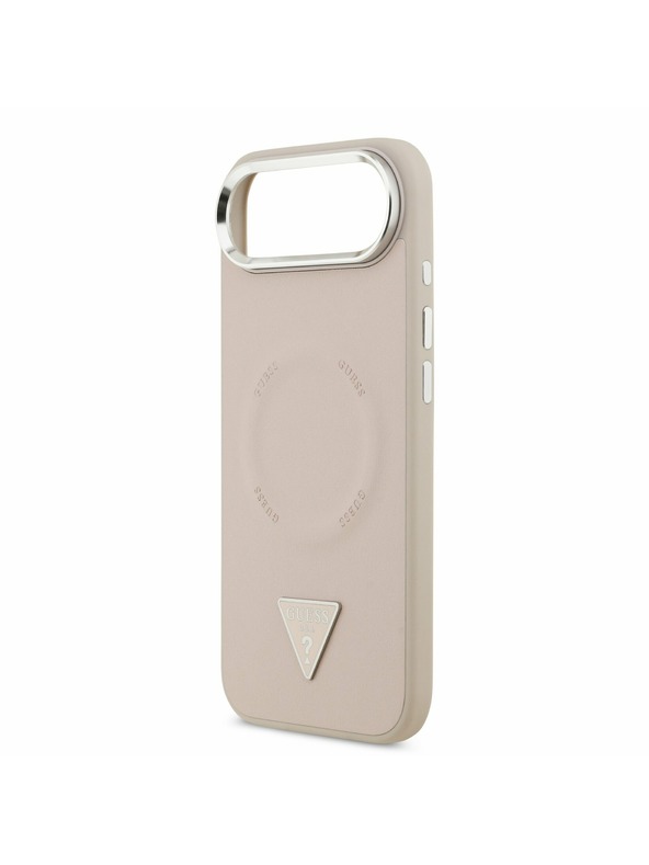 Guess Guess PU Usnjeni Trikotni Logotip MagSafe Zadnji Ohišje za iPhone Air Roza