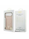 Guess Guess PU Usnjeni Trikotni Logotip MagSafe Zadnji Ohišje za iPhone Air Roza