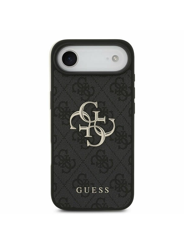 Guess Guess PU 4G Metal Logotip Zadnji Ohišje za iPhone Air Siva