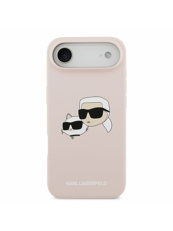 Karl Lagerfeld Karl Lagerfeld Liquid Silicone Double Heads MagSafe Zadnji Ohišje za iPhone Air Roza