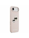 Karl Lagerfeld Karl Lagerfeld Liquid Silicone Double Heads MagSafe Zadnji Ohišje za iPhone Air Roza