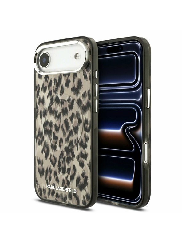 Karl Lagerfeld Karl Lagerfeld IML Leopard MagSafe Zadnji Ohišje za iPhone Air Rjava