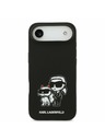 Karl Lagerfeld Karl Lagerfeld Liquid Silicone K&CH Sketch MagSafe Zadnji Ohišje za iPhone Air Črna