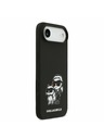 Karl Lagerfeld Karl Lagerfeld Liquid Silicone K&CH Sketch MagSafe Zadnji Ohišje za iPhone Air Črna