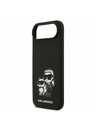 Karl Lagerfeld Karl Lagerfeld Liquid Silicone K&CH Sketch MagSafe Zadnji Ohišje za iPhone Air Črna