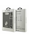 Karl Lagerfeld Karl Lagerfeld Saffiano Crossbody Trak Metal Karl and Choupette Zadnji Ohišje za iPhone Air Črna