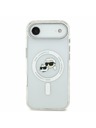 Karl Lagerfeld Karl Lagerfeld IML K&CH Heads Metal Frame MagSafe Zadnji Ohišje za iPhone Air Prozorno