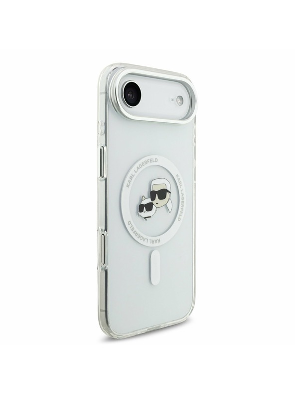 Karl Lagerfeld Karl Lagerfeld IML K&CH Heads Metal Frame MagSafe Zadnji Ohišje za iPhone Air Prozorno