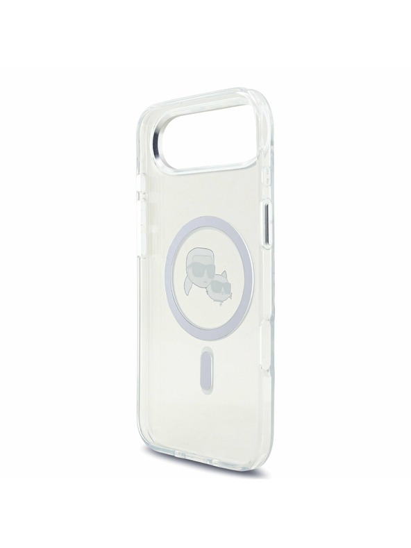 Karl Lagerfeld Karl Lagerfeld IML K&CH Heads Metal Frame MagSafe Zadnji Ohišje za iPhone Air Prozorno