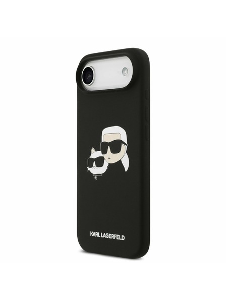 Karl Lagerfeld Karl Lagerfeld Liquid Silicone Double Heads MagSafe Zadnji Ohišje za iPhone Air Črna