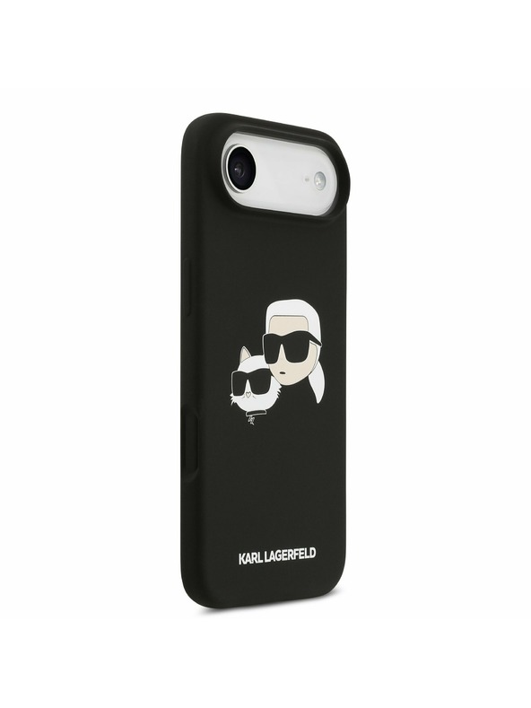 Karl Lagerfeld Karl Lagerfeld Liquid Silicone Double Heads MagSafe Zadnji Ohišje za iPhone Air Črna