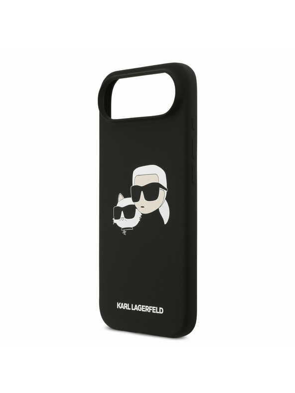 Karl Lagerfeld Karl Lagerfeld Liquid Silicone Double Heads MagSafe Zadnji Ohišje za iPhone Air Črna