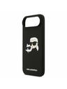 Karl Lagerfeld Karl Lagerfeld Liquid Silicone Double Heads MagSafe Zadnji Ohišje za iPhone Air Črna