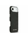 Karl Lagerfeld Karl Lagerfeld Grained PU Repeated Logo MagSafe Zadnji ovoj za iPhone Air Black