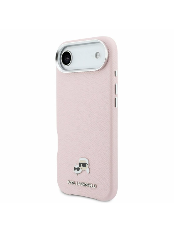 Karl Lagerfeld Karl Lagerfeld PU Karl and Choupette Heads Pins MagSafe Zadnji ovoj za iPhone Air Pink