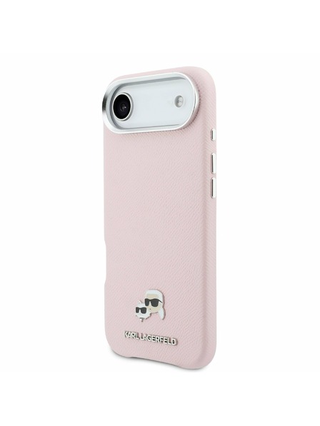 Karl Lagerfeld Karl Lagerfeld PU Karl and Choupette Heads Pins MagSafe Zadnji ovoj za iPhone Air Pink