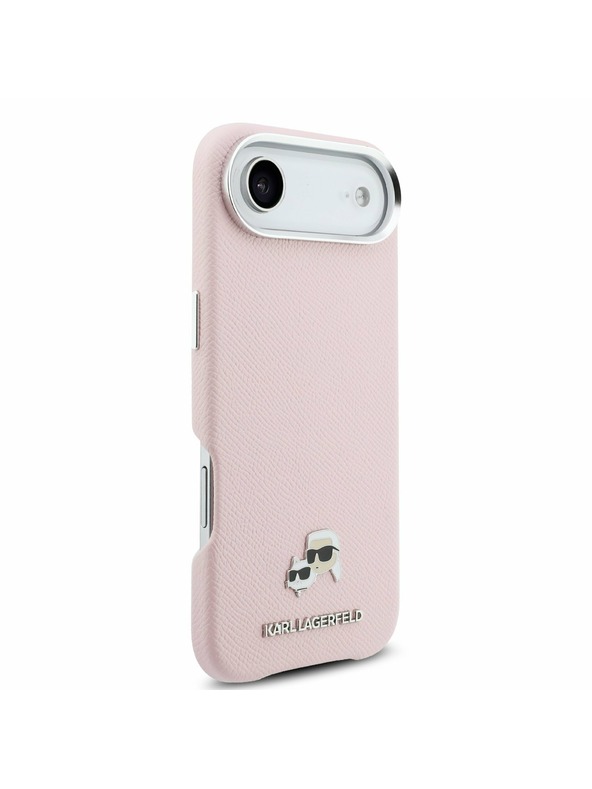 Karl Lagerfeld Karl Lagerfeld PU Karl and Choupette Heads Pins MagSafe Zadnji ovoj za iPhone Air Pink