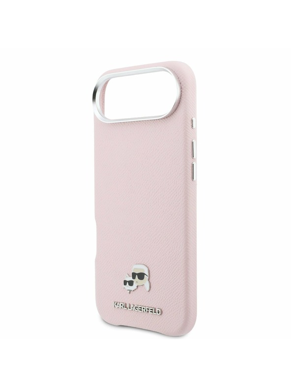 Karl Lagerfeld Karl Lagerfeld PU Karl and Choupette Heads Pins MagSafe Zadnji ovoj za iPhone Air Pink