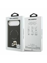 Karl Lagerfeld Karl Lagerfeld PU Karl and Choupette Heads Pins MagSafe Zadnji Ohišje za iPhone Air Črna