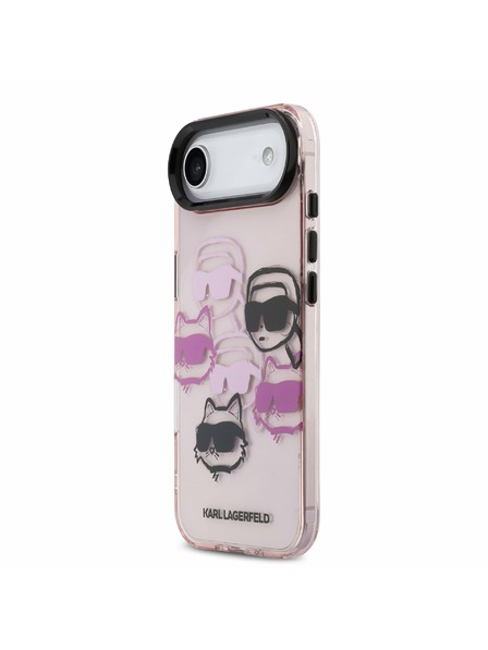 Karl Lagerfeld Karl Lagerfeld IML Multi K&CH Heads Zadnji ovoj za iPhone Air Pink