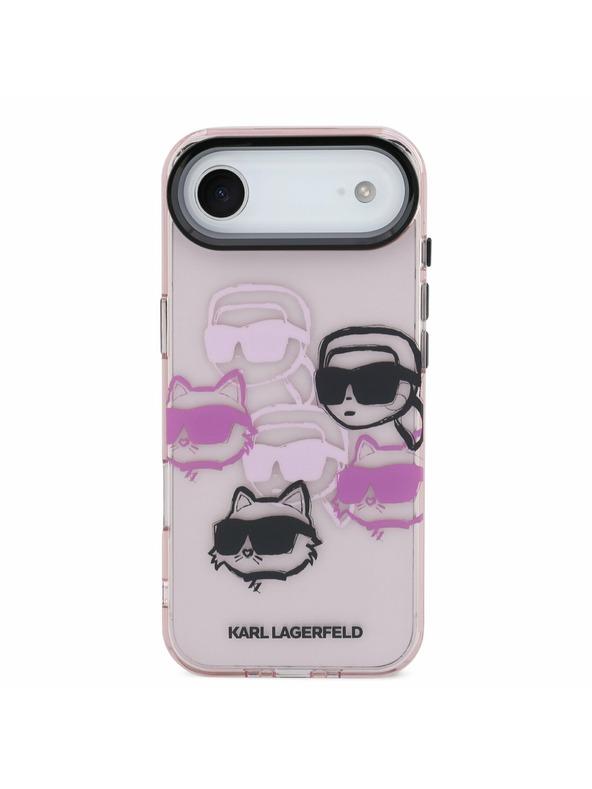 Karl Lagerfeld Karl Lagerfeld IML Multi K&CH Heads Zadnji ovoj za iPhone Air Pink