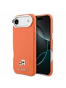 Karl Lagerfeld Karl Lagerfeld PU Karl and Choupette Heads Pins MagSafe Zadnji ovoj za iPhone Air Orange