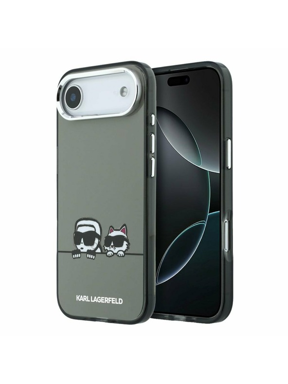 Karl Lagerfeld Karl Lagerfeld IML K&CH Heads Logo MagSafe Zadnji ovoj za iPhone Air Black