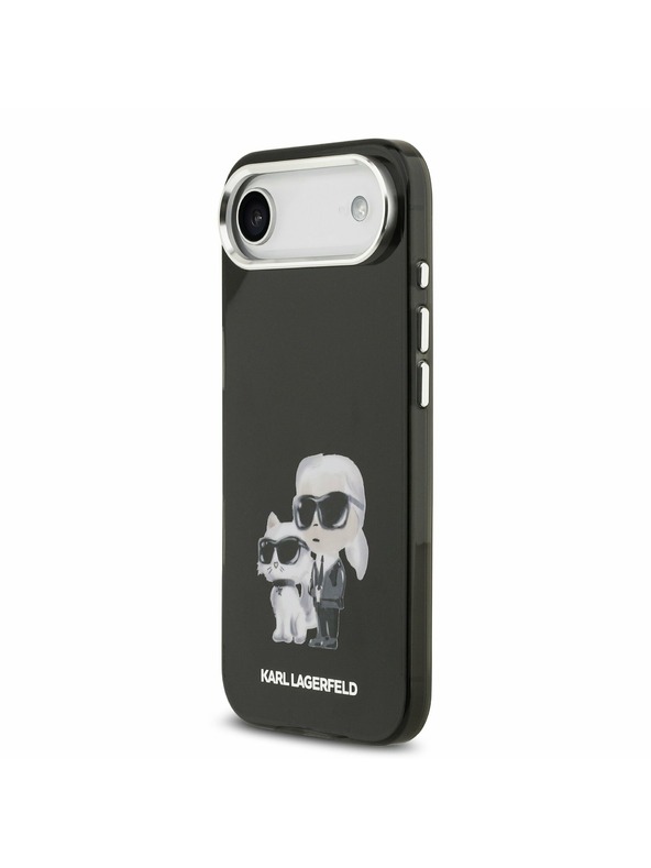 Karl Lagerfeld Karl Lagerfeld IML Aquarelle Karl and Choupette Zadnji ovoj za iPhone Air Black