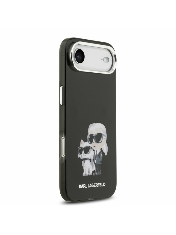 Karl Lagerfeld Karl Lagerfeld IML Aquarelle Karl and Choupette Zadnji ovoj za iPhone Air Black